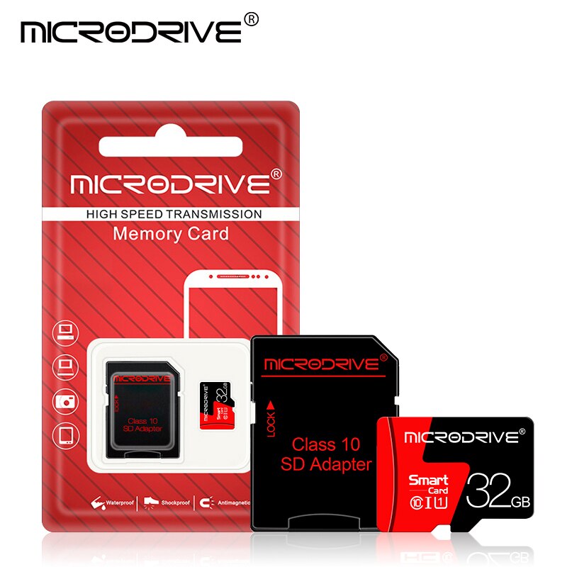 Micro SD TF Card 128GB 64GB 32GB 16GB Class 10 Flash Memory Microsd Card 16 32 64 128 GB for Smartphone free Adapter