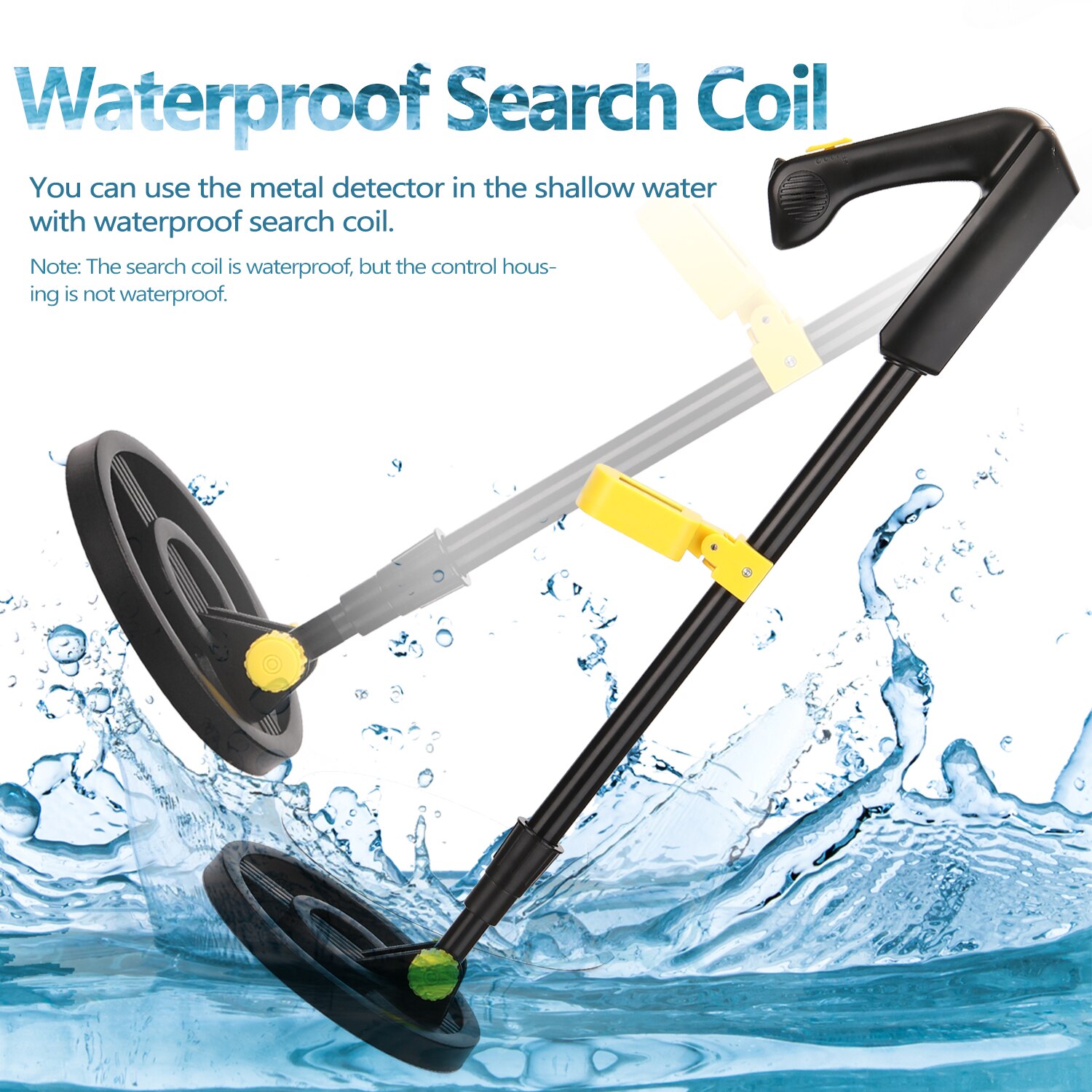 Børn håndholdt metaldetektor guld sølv smykker søgende metal finder med lydalarm led lys indikation