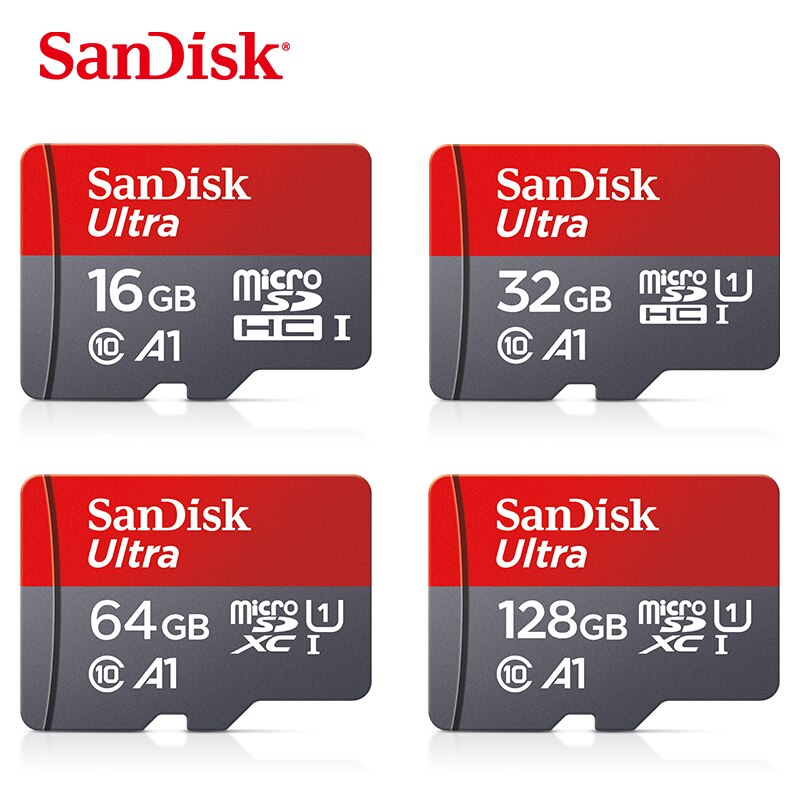 Sandisk Ultra Micro Sd 16Gb 32Gb 64Gb 128Gb 200Gb 256Gb Card Sd/Tf flash Card Geheugenkaart 120 Mb/s UHS-I Microsd + Adapter