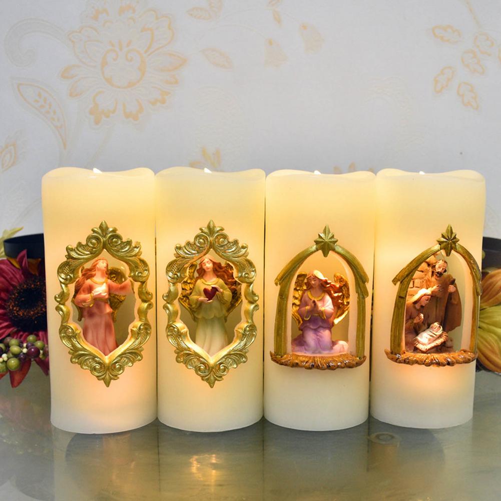 Christmas Electronic Angel Candle Lamp Battery-powered Light
