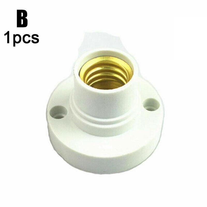 E14 Flat Base Lamp Holder Lamp Holder Lamp Holder Conversion Lamp Holder Large Screw To Small Screw Flame Retardant Lamp Holder: B