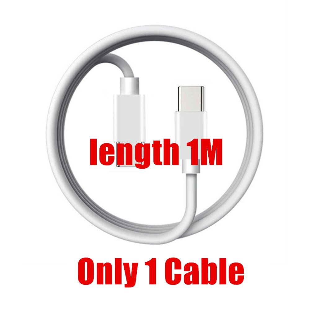 Usb C 18W Power Levering Type C Wall Charger Dual Usb C Kabel Voor Motorola Moto G Pro G8 g7 Power E6 E6s Plus Oneplus 8 7 T 6 T 6: 1M Cable