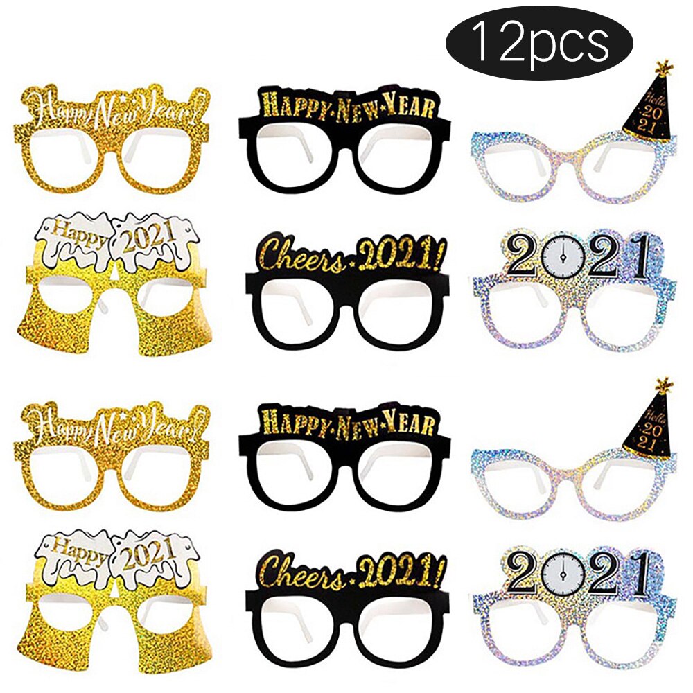 Frohes Neues Jahr Cupcake Toppers – 24 Stück, 2025 Design, Für Silvester-Party