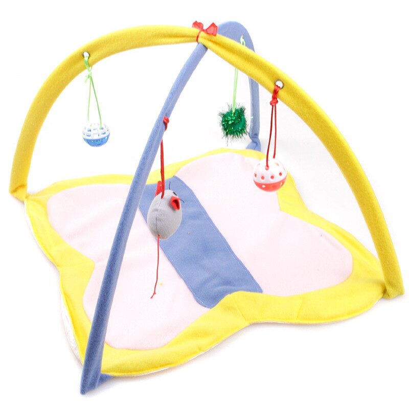 Tente Portable pliable pour chat, jouets amusants pour animaux de compagnie, activité Mobile, tapis de jeu, couverture, maison, chaton: 5