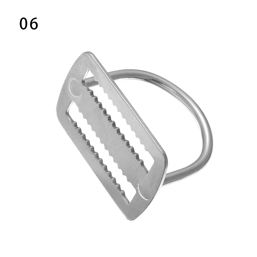 9 Styles Stainless Steel D-Ring Scuba/Diving Weight Belt Slide Keeper Webbing Harness Belt Retainer Stopper Diving Accessory: 6