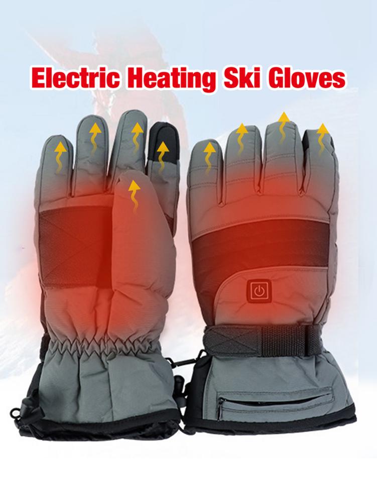 Verwarmde Handschoenen Waterdichte Verwarmde Moto Touch Screen Batterij Aangedreven Motorbike Racing Rijden Handschoenen Winter