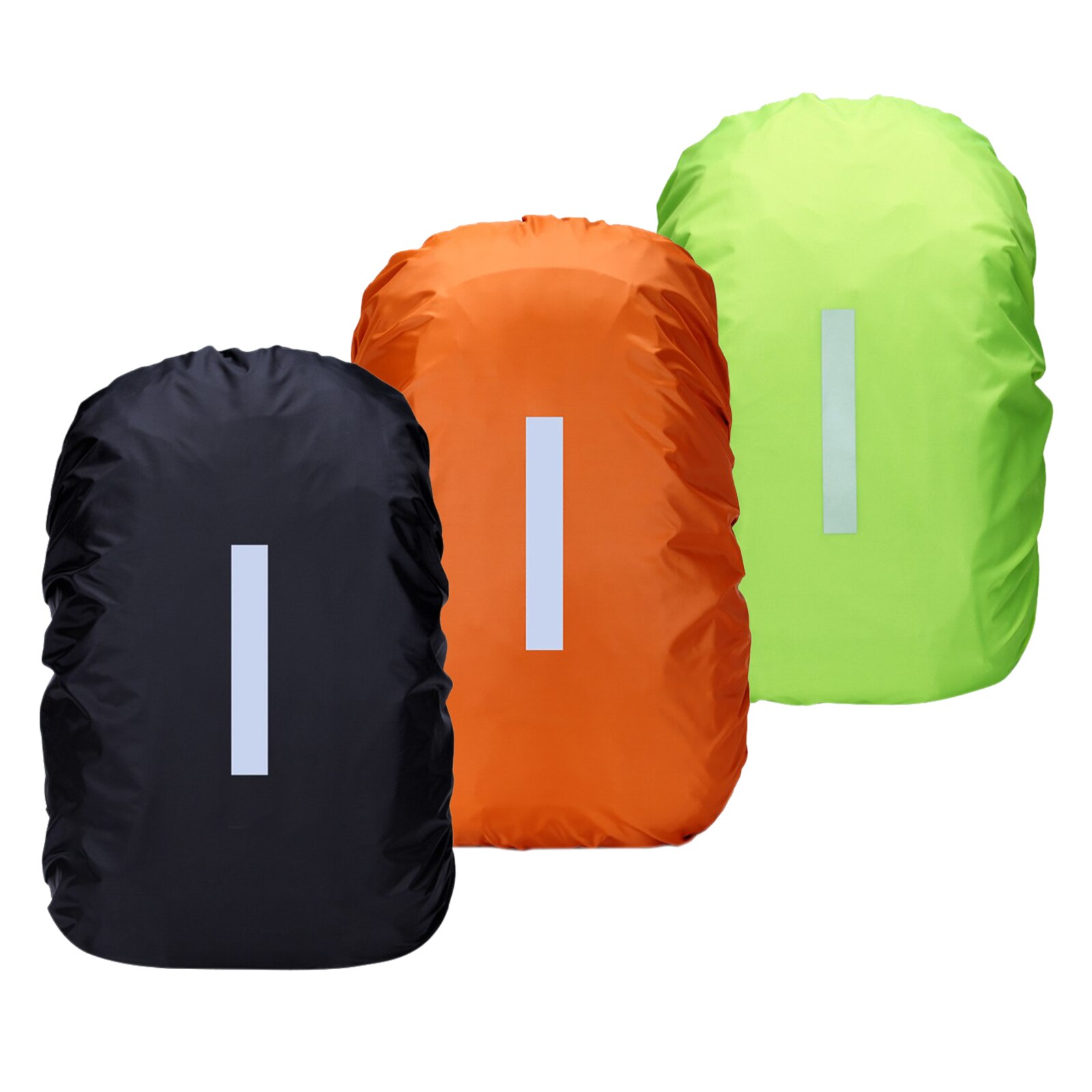 Mochila reflectante impermeable, cubierta de lluvia para deportes al aire libre, ciclismo nocturno, funda ligera de seguridad, bolsa, equipo de Camping y senderismo