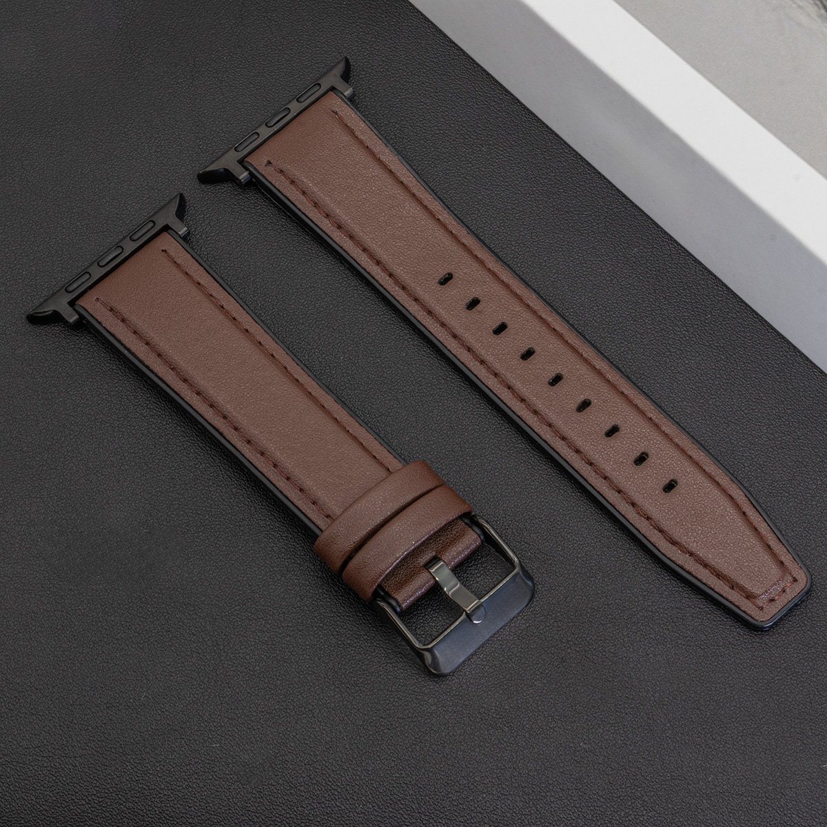 Lederen band voor Apple Watch Band Ultra 2 49 mm 10 9 8 7 46 45 41 mm voor IWatch-serie 6SE 5 4 44 mm 40 mm Correa