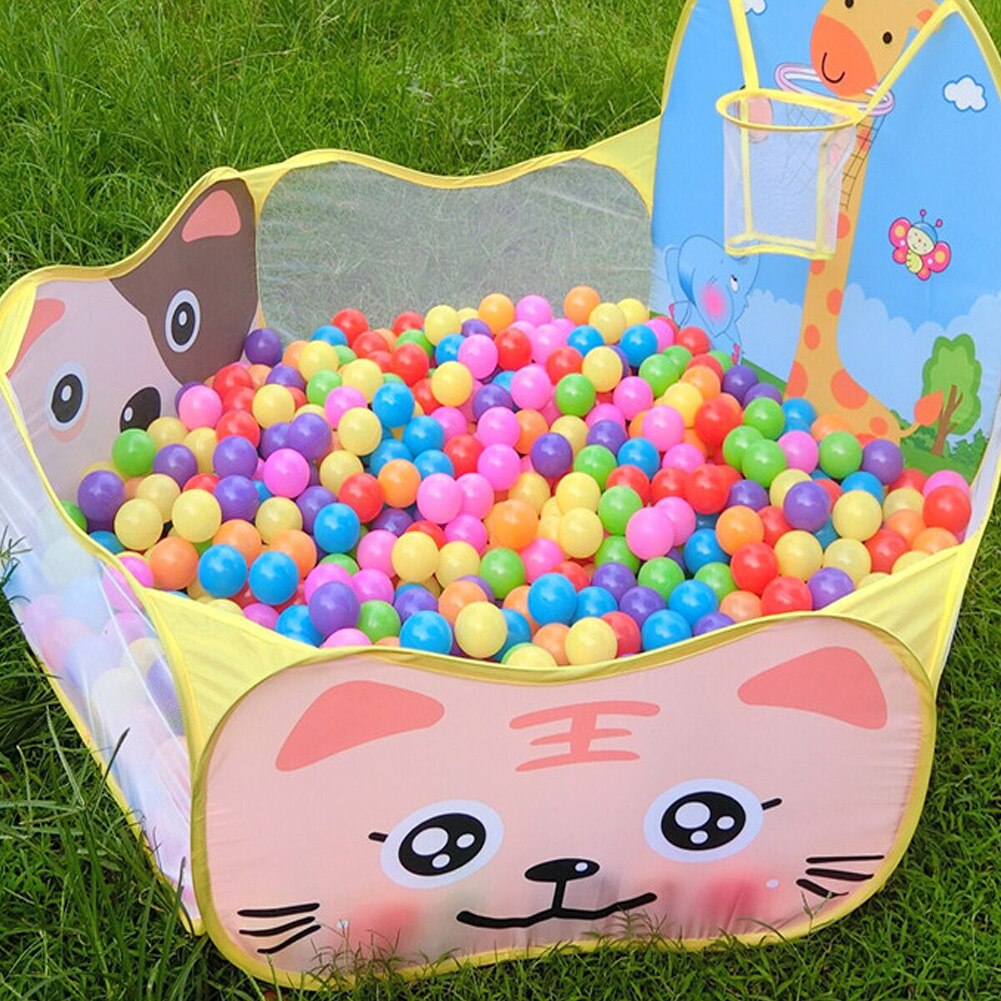 Play House Indoor and Outdoor Easy Folding Ocean Ball Pool Pit Game Tent Play Hut Girls Garden Playhouse Kids Children Toy Tent