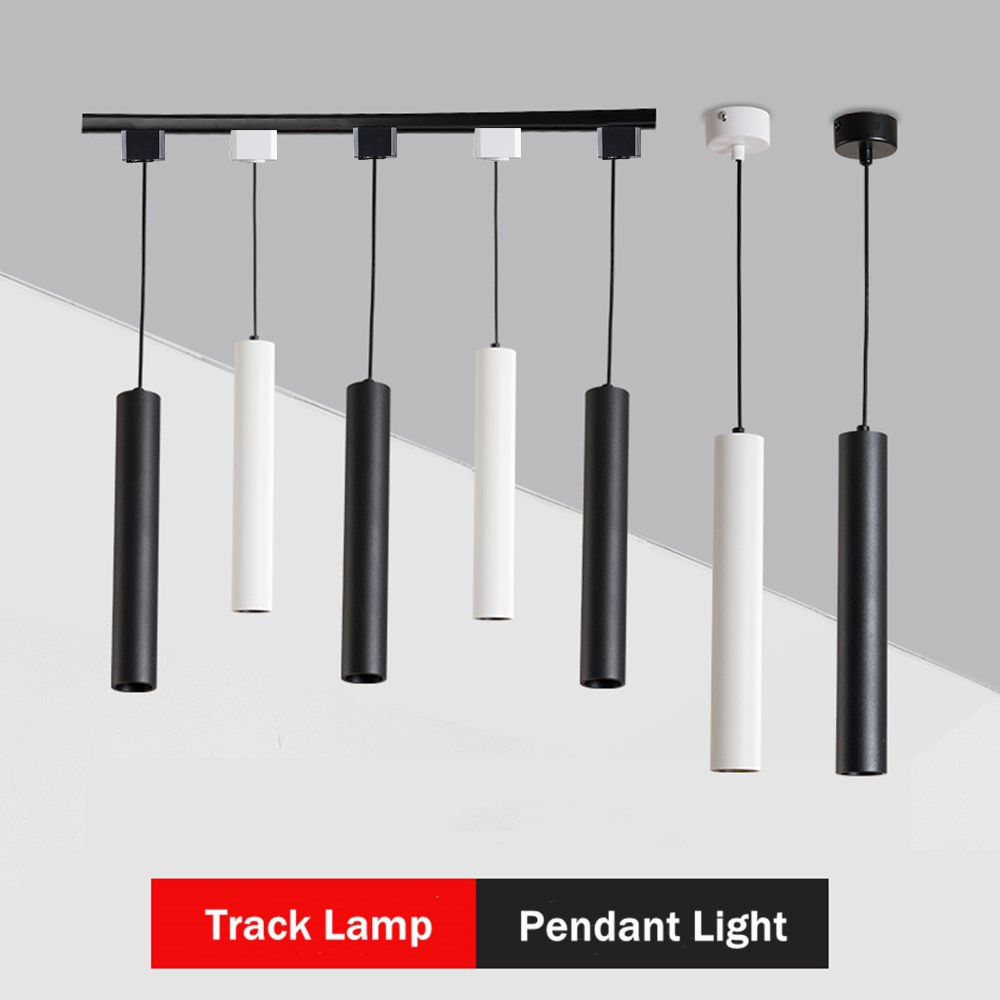 Luz Spot de Tubo Longo Dimmable, Lâmpada pingente de teto, Iluminação suspensa para Home Store, Luzes modernas, Lâmpada LED Track, 5W