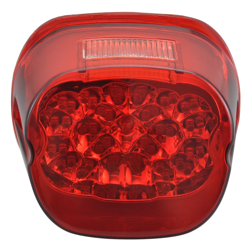 Motorcycle Tail Rear LED Light Brake Stop Lamp Modified Taillight For Harley Softail Touring XL FXST FLSTF FLSTSB FLHTC FLHTCU: W05-4 Red