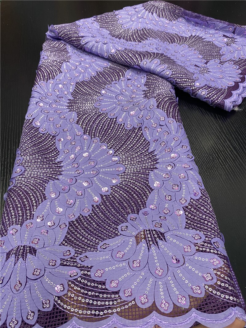 African Lace Fabric Nigerian Lace Fabrics Bridal Lace French Sequins Lace Fabric Sewing For Dress YA3469B-9: Picture 4
