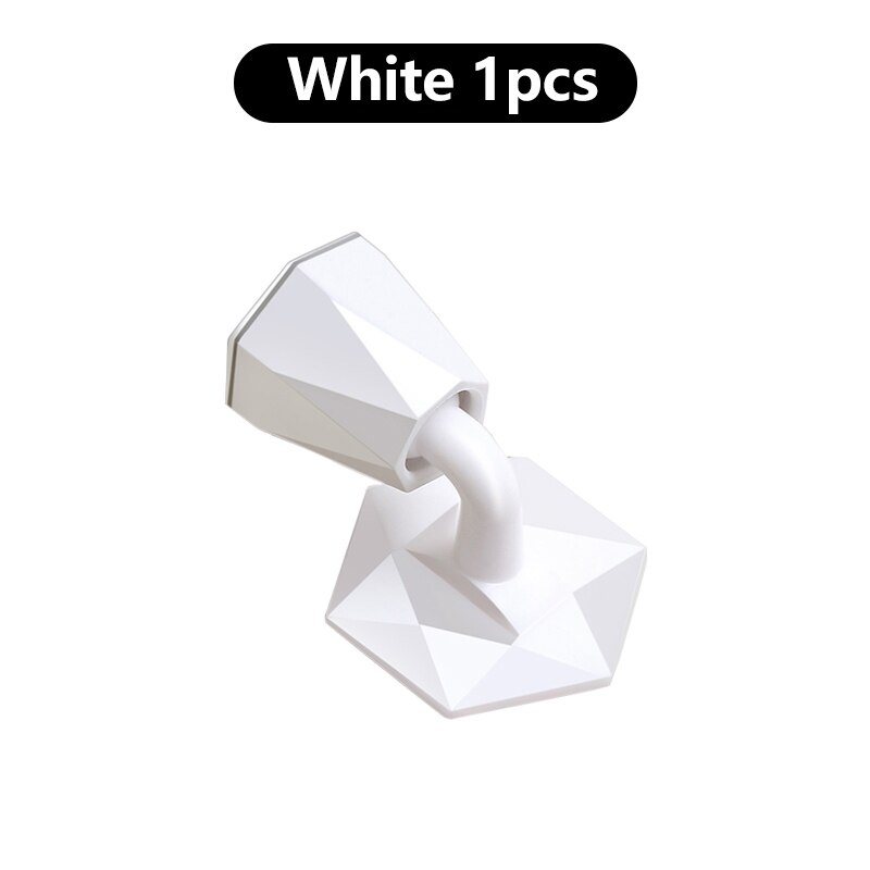 Silent non-porous silicone door stop touch bathroom wall door plug anti-collision door frame gear door blocking door stop: white 1pcs