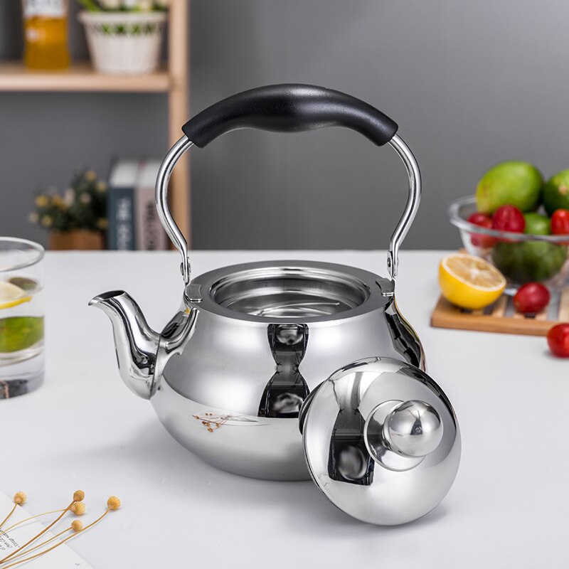 Stainless steel teapot thickened with kungfu tea small teapot brewing flower tea pot with filter screen Tea making teapot family