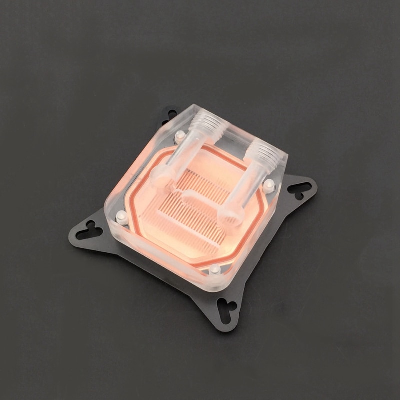 Gpu vandblok køling dobbeltkanal af kobbersøjle video grafikkort vandkøler radiator 0.4mm