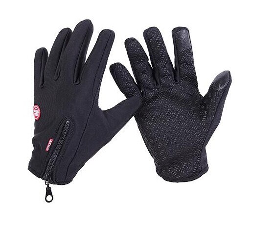Merk dames heren dames ml xl ski handschoenen snowboard handschoenen motorrijden winter touchscreen sneeuw windstoppers handschoen: G016 zwarte stijl 1 / Xxl