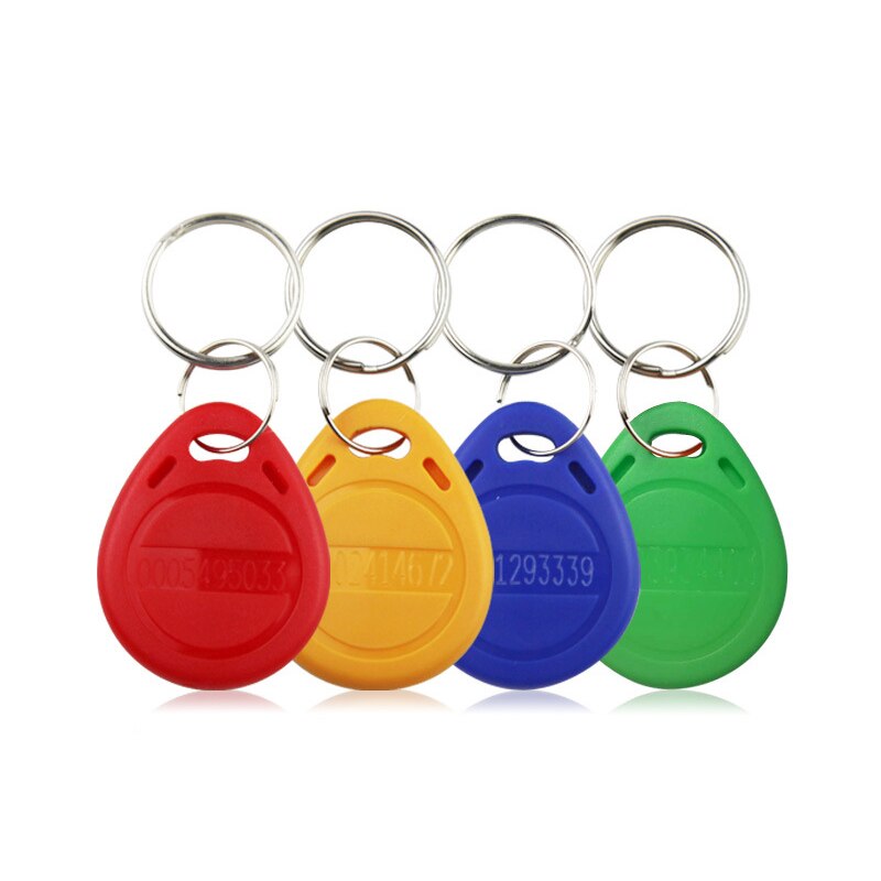 Handhållen skrivare rfid dupliceringsmaskin kopiator 125/250/375 / 500 khz multi-frekvens chip läsare id programmerare: 10 st 4100k