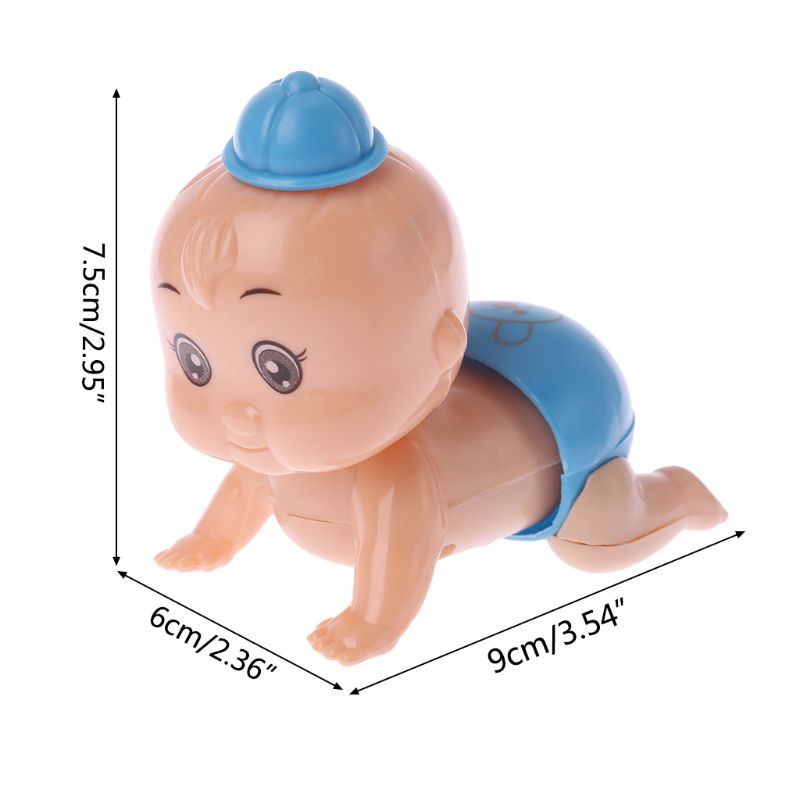 Twist Baby Crawling Crawl Doll Clockwork Doll Wind Up Toy For Boy Girl Party