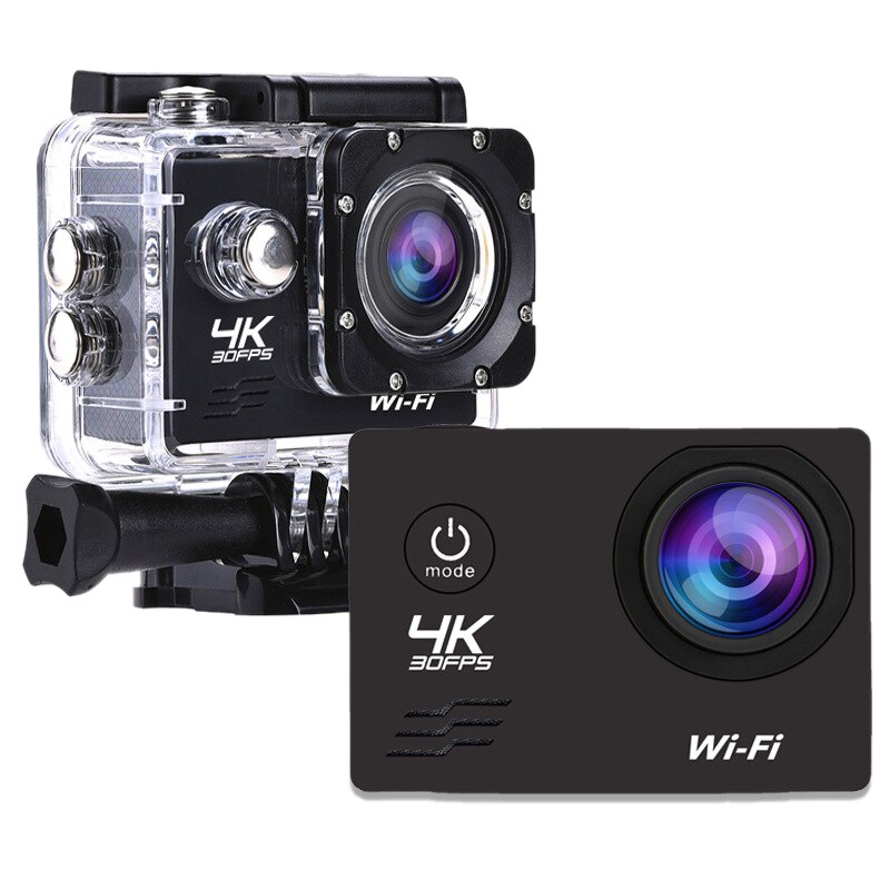 Aktion Kamera HD 4K/60Fps Wifi 16MP 2,0 LCD 170D Objektiv Helm Kamera 30M Gehen Wasserdicht Profi Sport Kamera Video Camcorder