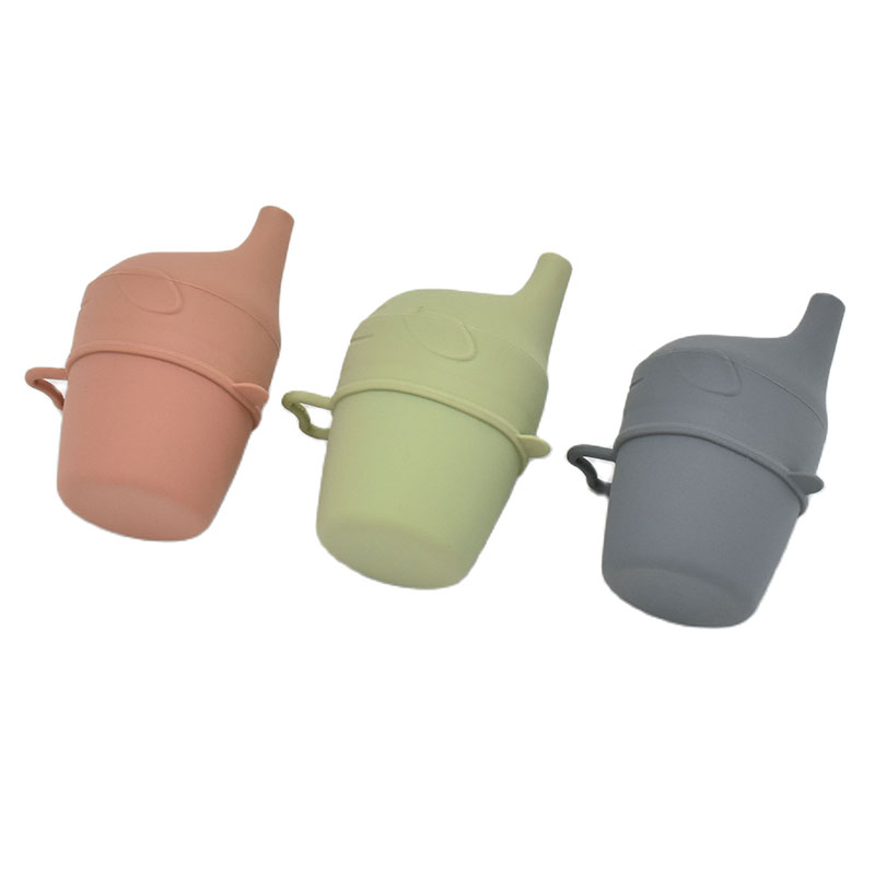 Gobelet à eau en Silicone de couleur Pure pour bébé, Anti-brûlure, de alimentaire, pour apprendre à boire, pour enfants, BPAFREE