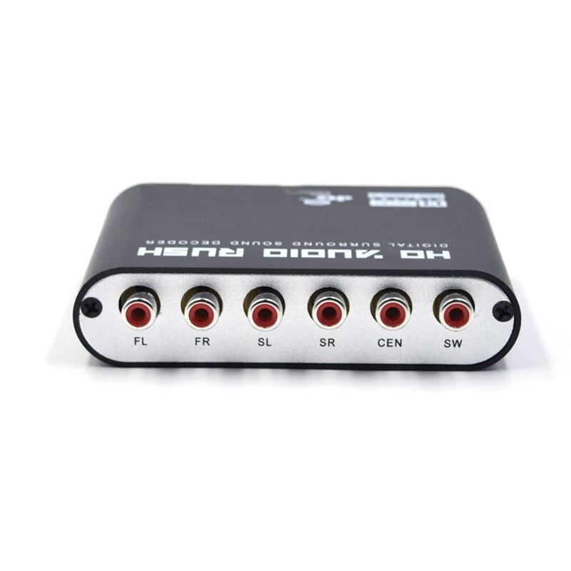 5.1 o -traps dts ac -3 6ch digitale o-converter lpcm  to 5.1 analoge uitgang 2.1 digitale o-decoder voor dvd-pc (eu-stekker)