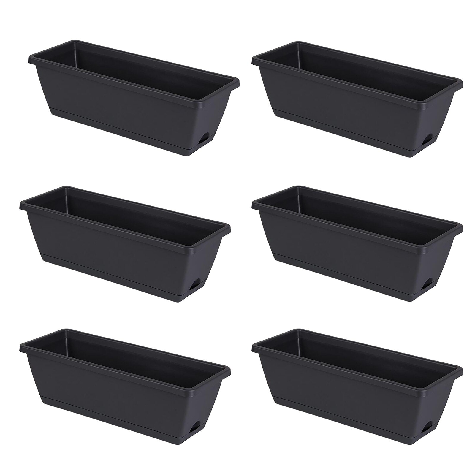 25 # Lui Plastic Bloempotten Familie Balkon Planten Groenten En Bloemen Extra Grote Rechthoekige Planten Groef Plant Pot Ba: O