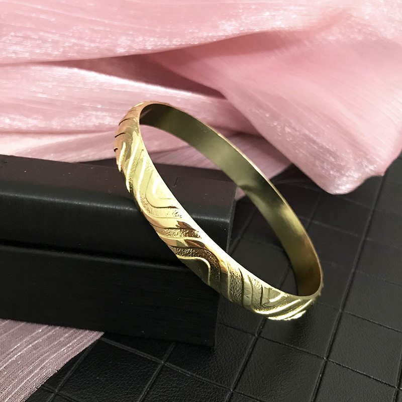 Pulsera de Metal de Dubái para mujer, abalorio de boda marroquí, joyería de muñeca de caftán fino de Color dorado, joyería de personalizada: COLOR ORO ROSADO