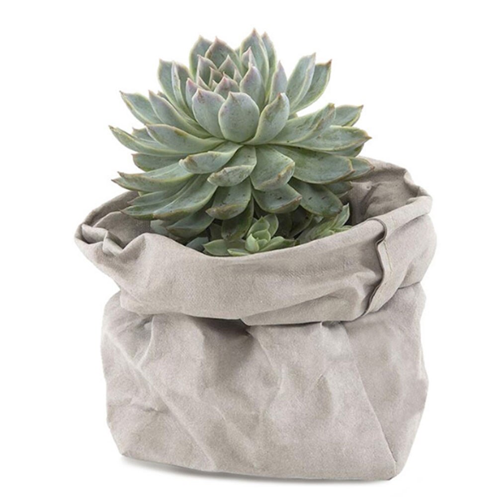 Waschbar Kraft Papier Tasche Anlage Blumen Topf Multifunktions Hause Lagerung Tasche Wiederverwendung Kunst Vase Topf Reusable Für Wohnkultur