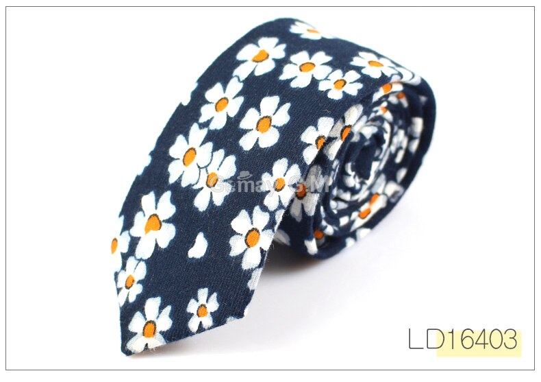Märke bröllop bomull blommiga slipsar för män kostym smala herr slipsar gravatas slim corbatas vestidos hals slips cravat brudgums slips: Ld16403