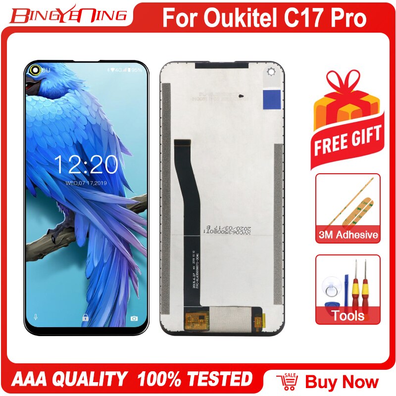Oukitel – ensemble écran et châssis 100% d'origine, module d'affichage de réparation de remplacement pour C12 Pro/C15 Pro/C17 Pro/C18 Pro/C19 Pro/C21
