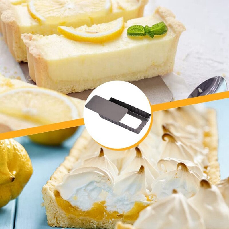 ! Mini Tart Pan Square 4 Inch With Removable Bottom Quiche Pan Nonstick Quiche Pie Pan 6 Pack For Baking Quiche Cake