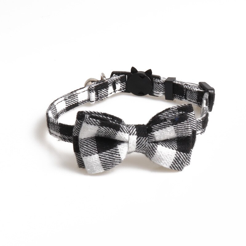 1 stk fargerike rutete små hunder krager bomullsstripet bowknot halskjede bulldog chihuahua sløyfe valp katter fest bandana krage