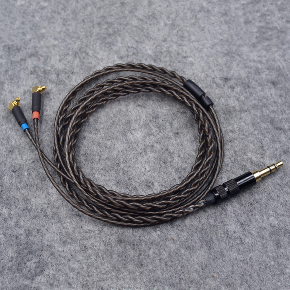 2.5mm/3.5mm stik 1.2m iltfri kobber forsølvede hovedtelefonkabler mmcx hifi balancekabel til  f7200 f4100 f3100 er4sr er4xr
