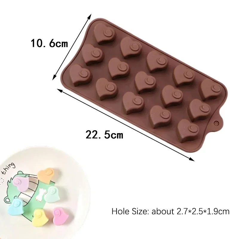 Stampo in silicone a forma di cuore per teglia da forno Pasticceria caramella sbarra Stampo per cioccolato Regalo di nozze fai da te Stampi in resina epossidica Fornitura da cucina: MULTI