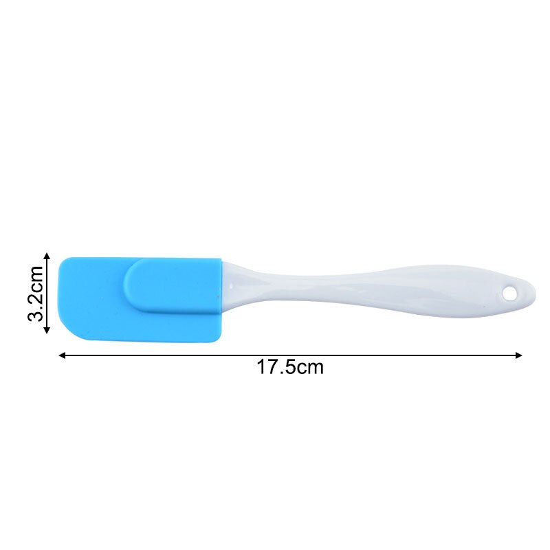1Pcs Multi Purpose Silicone Cake Spatula High-temperature DIY Baking Tools Cookie Pastry Scraper Kitchen Supplies Butter Spatula: Blue