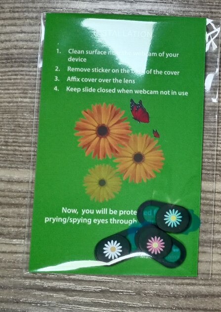 3Pcs Vlinder Of Daisy Webcam Cover Telefoon Privacy Beschermende Cover Laptop Lens Occlusie Privacy Cover: Daisy