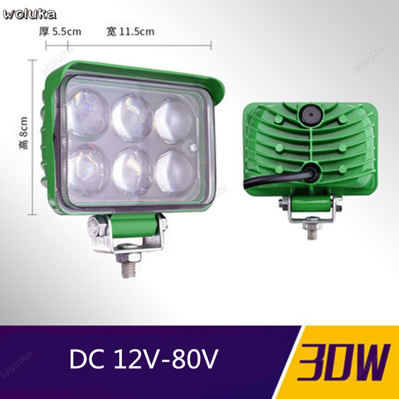 LED truck spotlight car 12V 24V super bright fog light reversing light tractor modified long strip spotlight CD50 Q04: A