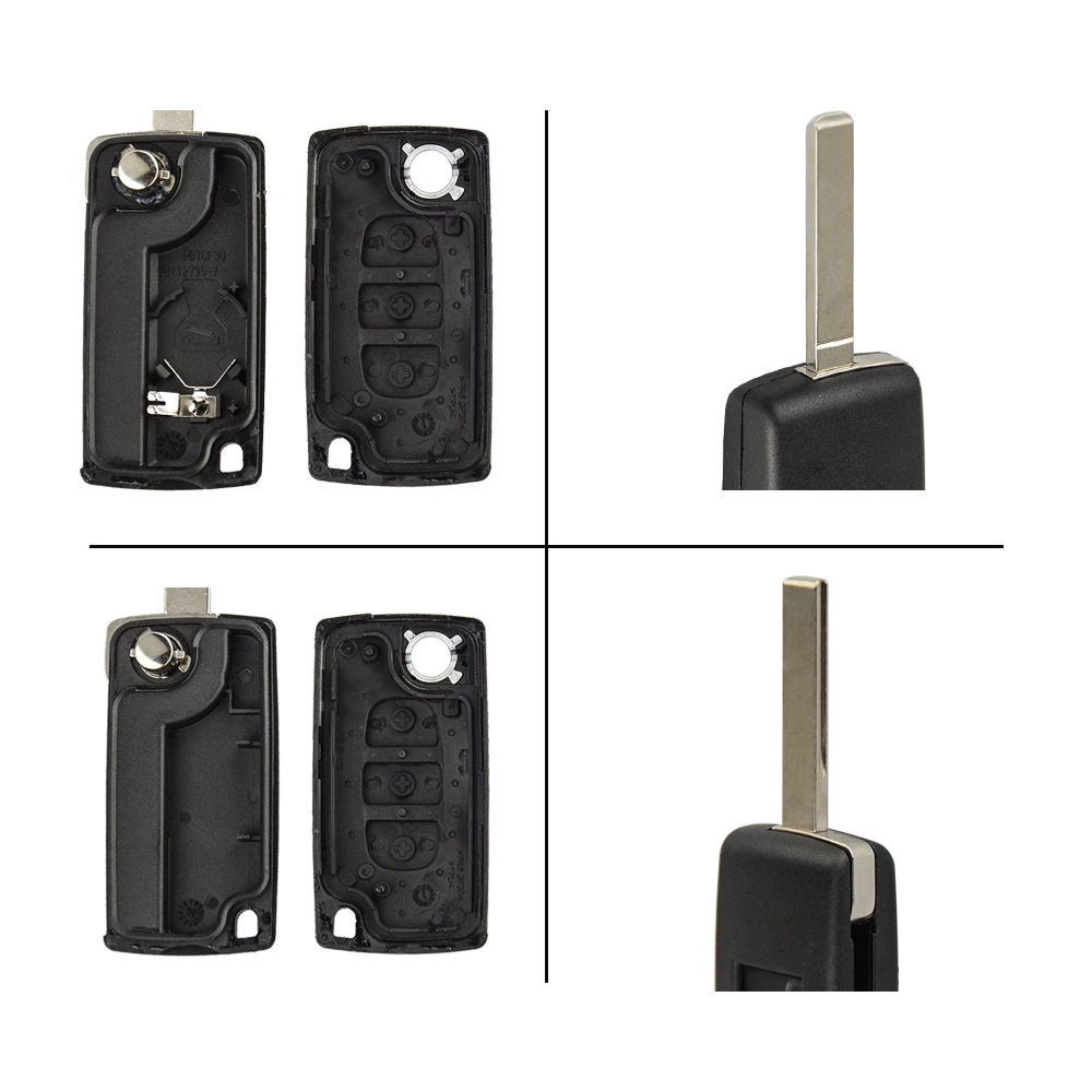 Universeel - Sleutelbehuizing (2 Knoppen) - Zwart - HU83 CE0536 - Voor Peugeot/Citroën Universeel - Sleutelbehuizing (2 Knoppen) - Zwart - HU83 CE0536 - Voor Peugeot/Citroën