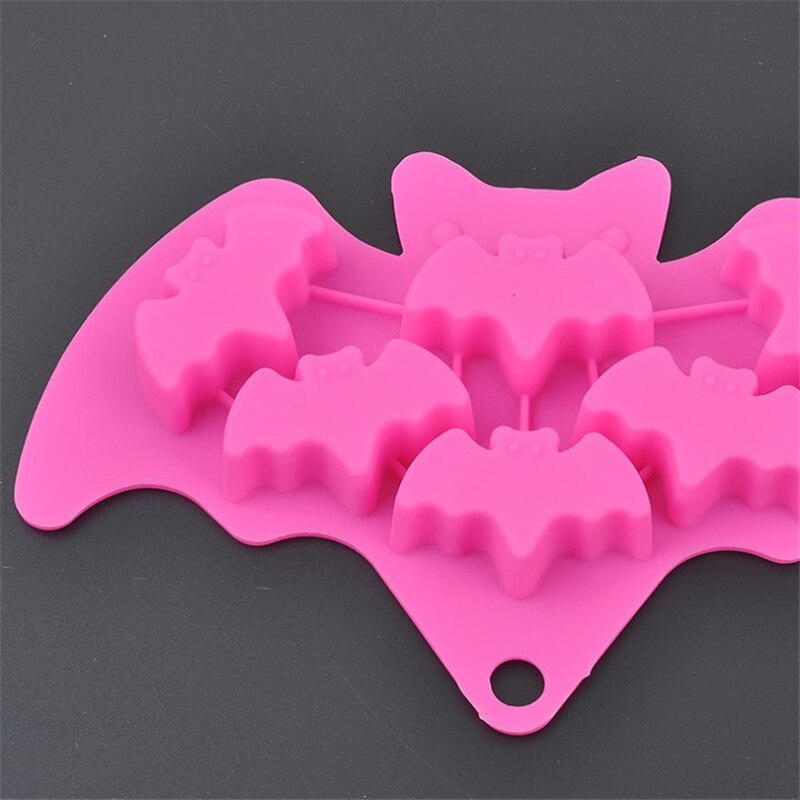 3D Halloween Cake Mold Witch Bat Shaped Silicone Cake Mold Chocolate Cakes Mould For Birthday Kitchen Baking Tool