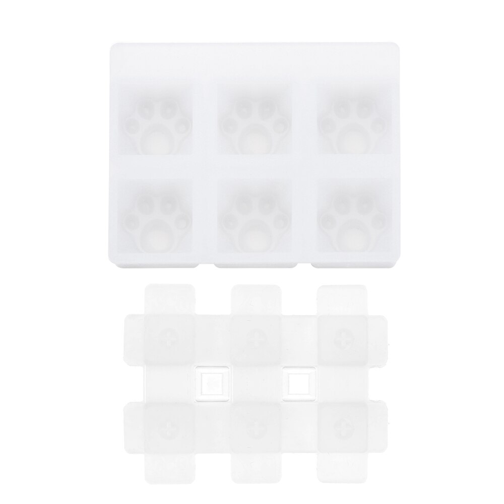 FAI DA TE Stampi Riportati Sui Tasti Della Tastiera Meccanica Stampo in silicone di Cristallo UV Stampo in Resina Epossidica Artigianato Fatti A Mano Strumenti di Creazione di gioielli: gatto Paw