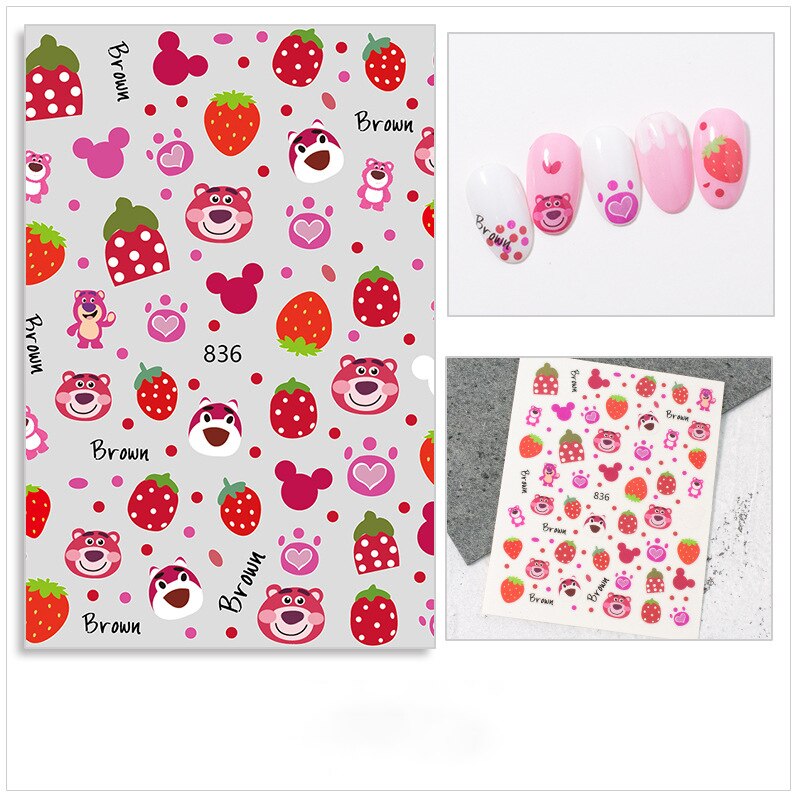 Dessin animé chien/chat/canard Nail Art autocollant belle chiot transfert d'eau décalque enveloppement complet mignon animaux curseur Nail Art décoration 1 pièces
