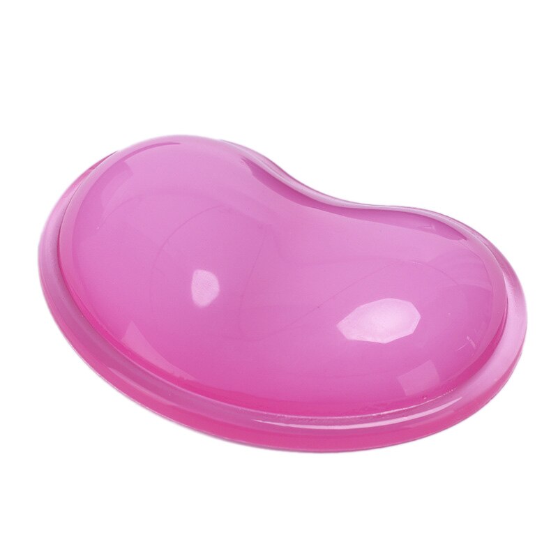 Alfombrilla de ratón para proteger la mano, resistente al deslizamiento, espuma de memoria, descanso para muñeca de confort, almohadilla para ratón, alfombrilla para ratón de vaca: Rosa
