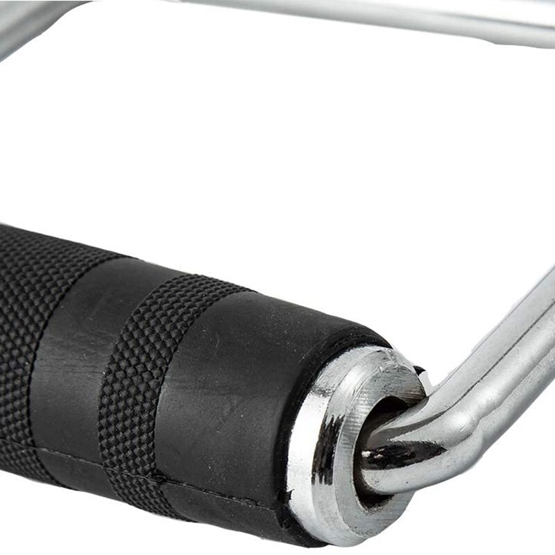 Gym D Handle Pull Down Cable Attachment Set Non-Slip Tricep Grip Pulley Exercise Handles with Rubber Grip for Gym Home