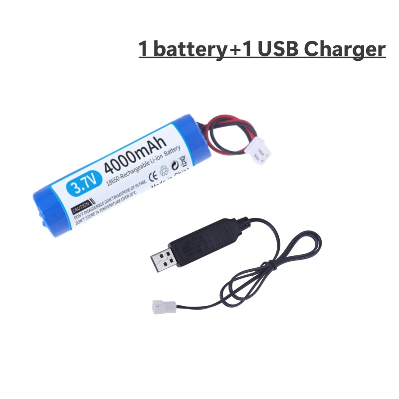 4000 mah 3.7 V 18650 batterie Xh2.54-2p prise li-lon batterie au Lithium Rechargeable avec chargeur horloge Bluetooth Audio batterie: other