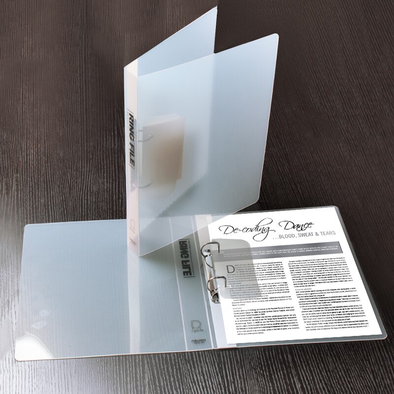 Deli Transparent document folder PP A4 File holder Document Filing product Stationery Bag for student office