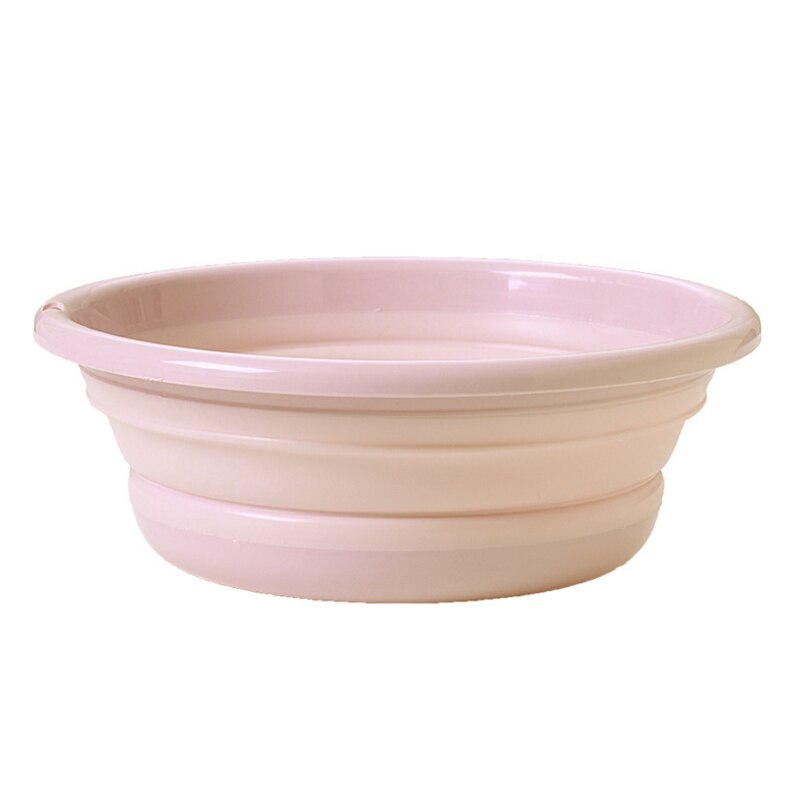 Lavabo plegable portátil, lavabo redondo para baño, para lavandería, Camping, viaje, JAN88: Pink S