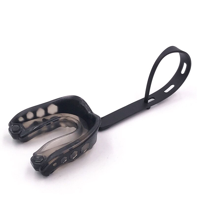 Rugby Mond Guard Grade Tand Protector Muay Voetbal Shock Sport Gebitsbeschermer Lip Bescherming Boksen Basketbal: Black