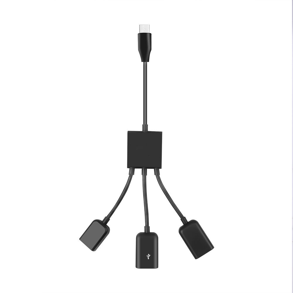 Kebidu OTG 4 puerto de tipo-C Cable USB Hub de carga de Cable de adaptador de conector USB 3,1 tipo C a Micro cargador de alimentación USB Cable