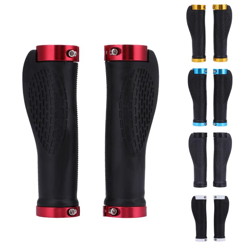 Mountain Road Bicycle Handlebar Grips Ergonomic Rubber Bike Handle Cycling Grips Bicycle Parts Black Gold Red Blue