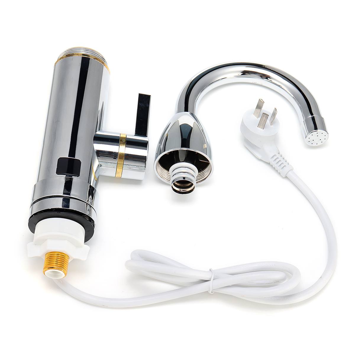 3000W 220V Kitchen Instant Heating Faucet Heater Cold Dual-Use Tankless Water Quickly Heating Tap Shower with LED Display